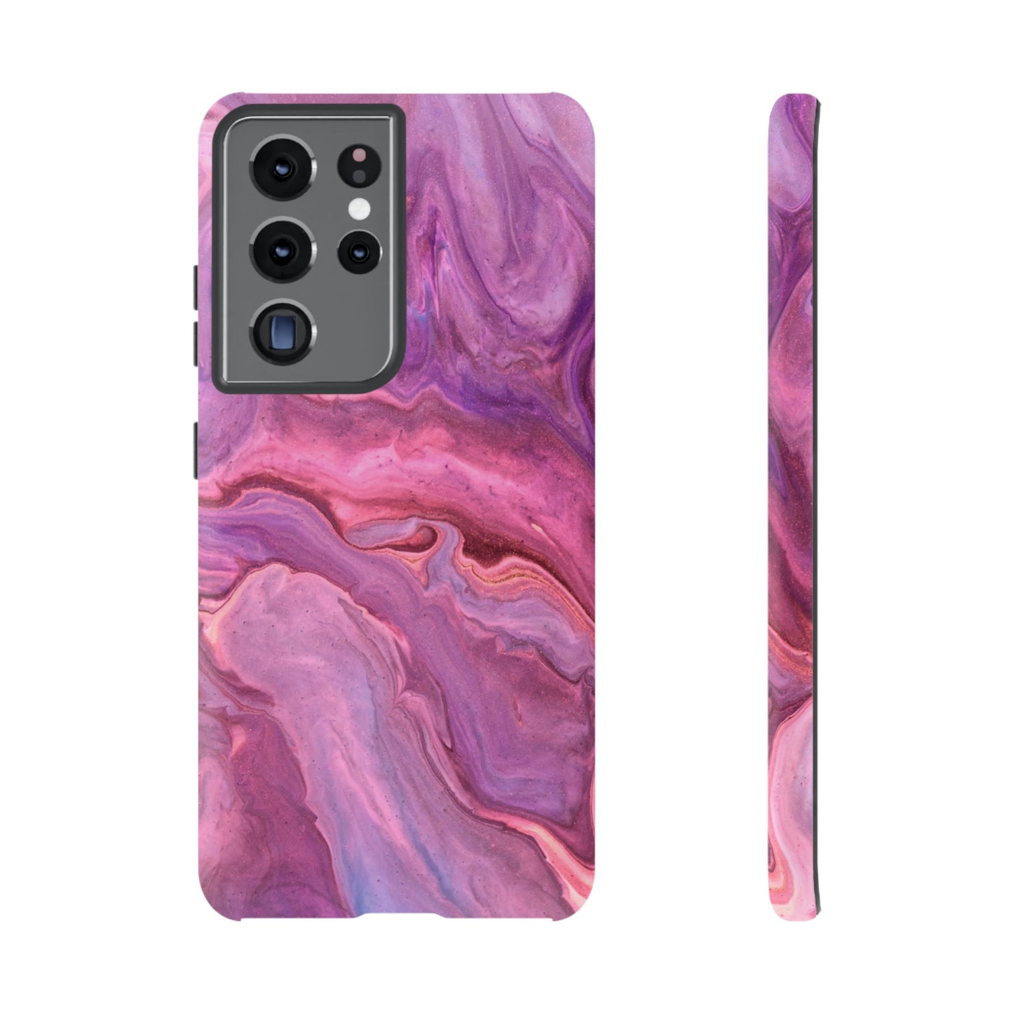 Lavender Dreamscape – Samsung Galaxy Case with Purple & Pink Marble Art