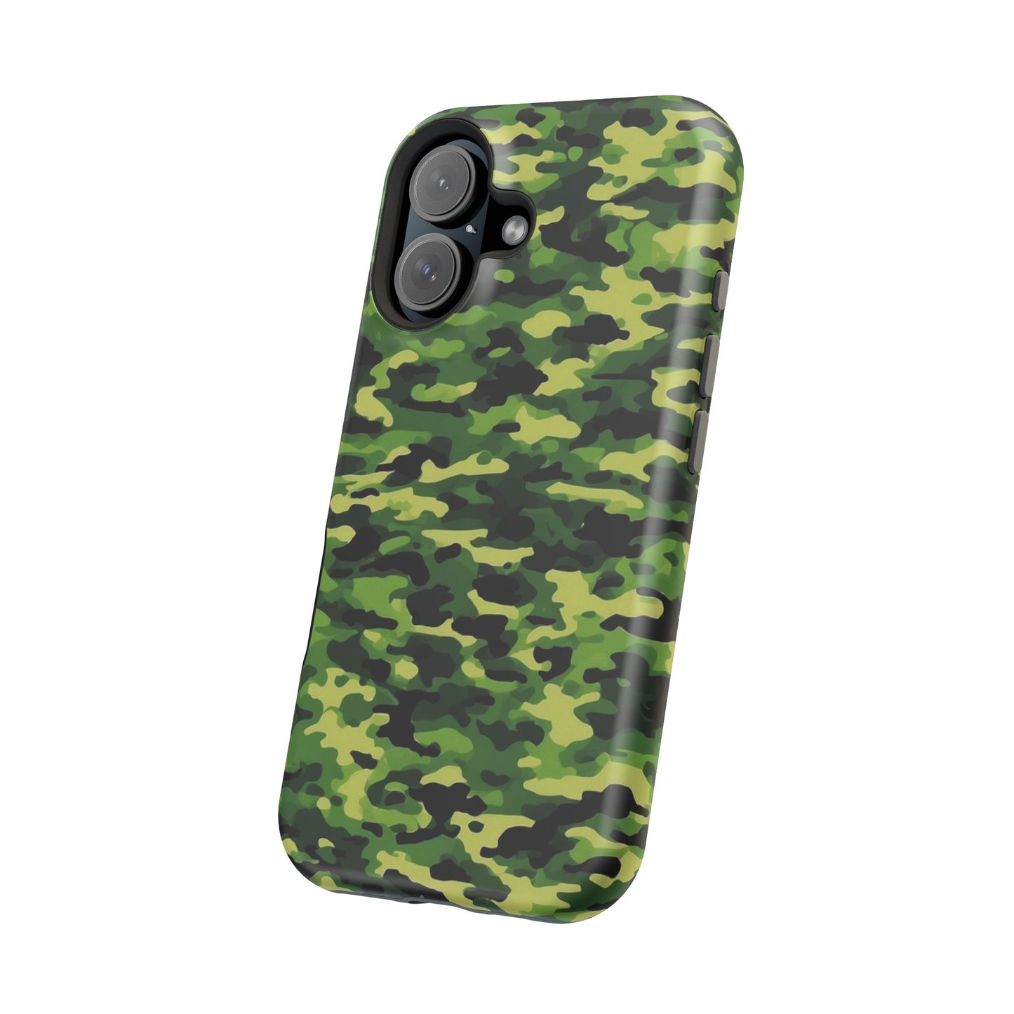 Green Woodland Camouflage – MagSafe iPhone Case, Slim and Shockproof