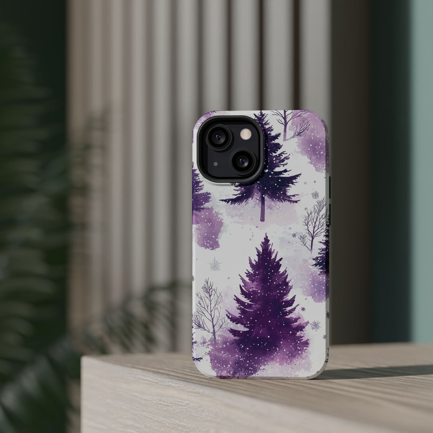 Purple Snowy Forest - MagSafe iPhone Series Case