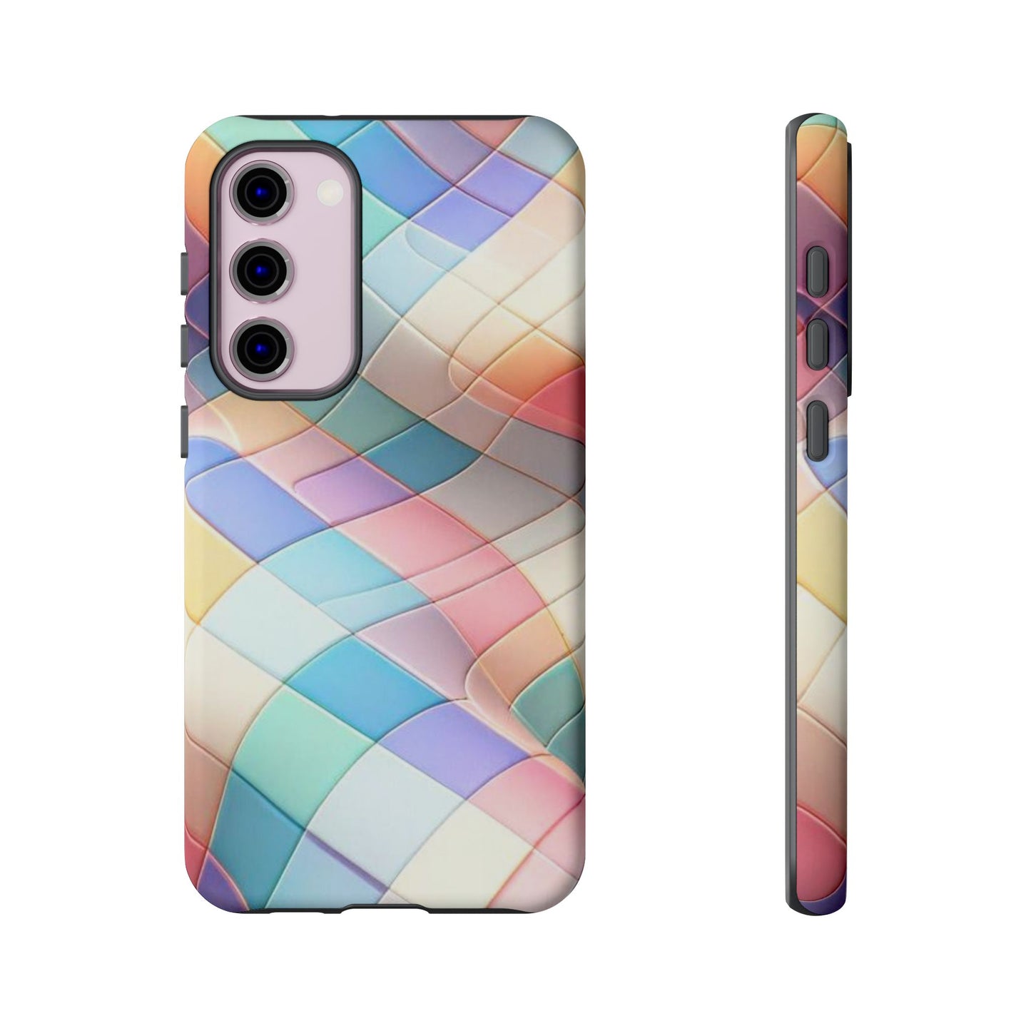 Pastel Prism Plaid iPhone Case