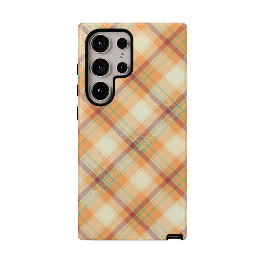 Samsung Galaxy Case - Warm Autumn Plaid Design