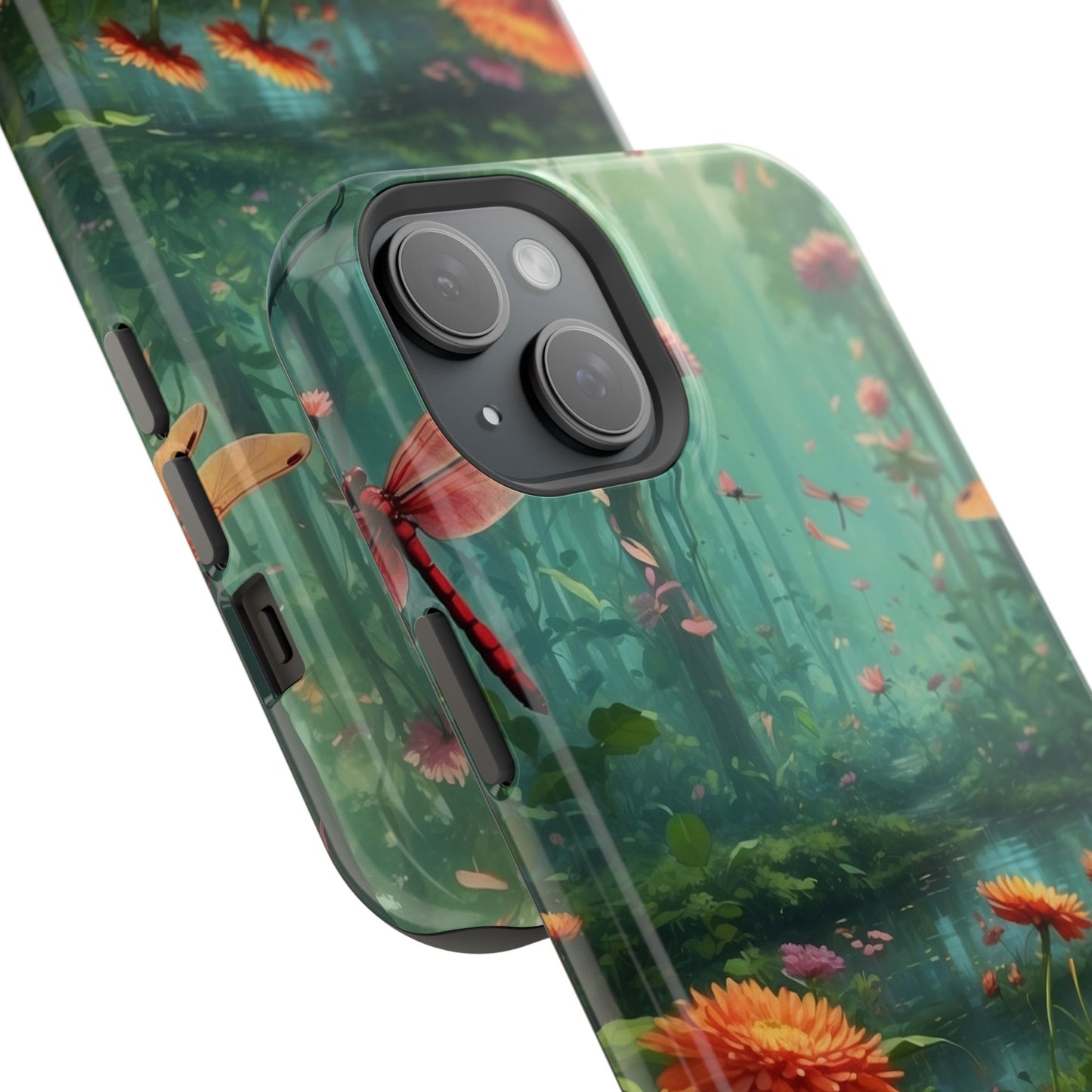 Enchanted Forest Dragonflies & Blossoms – MagSafe iPhone Series Case