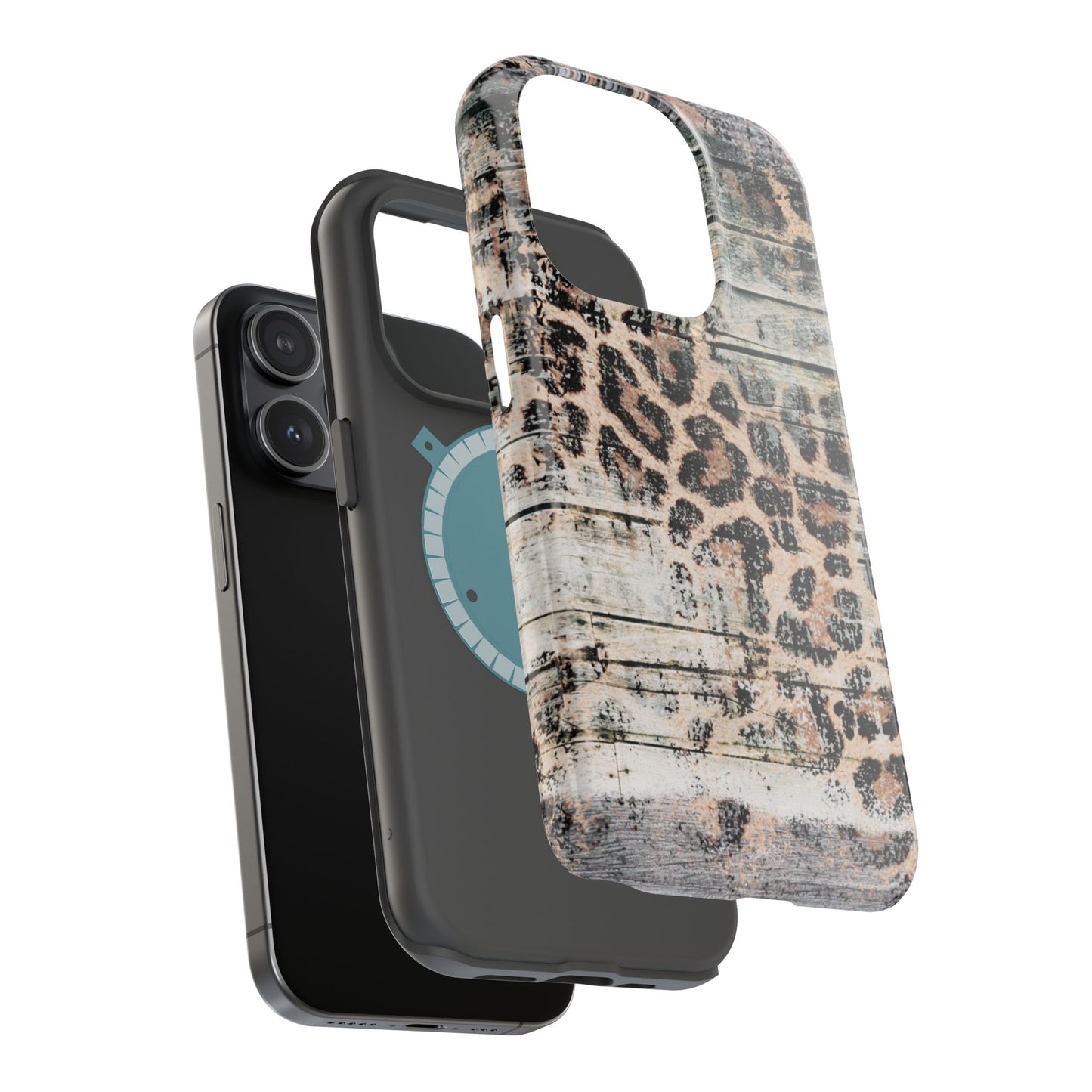 Rustic Leopard Wood Print - MagSafe iPhone Series Case