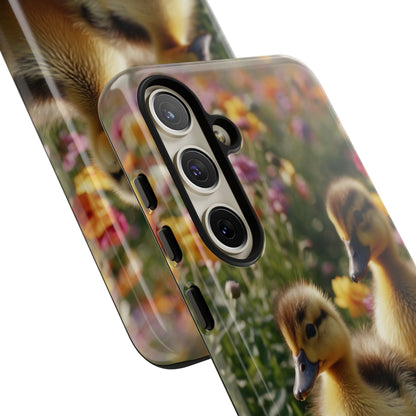 Charming Ducklings in Floral Garden - Samsung Galaxy Case