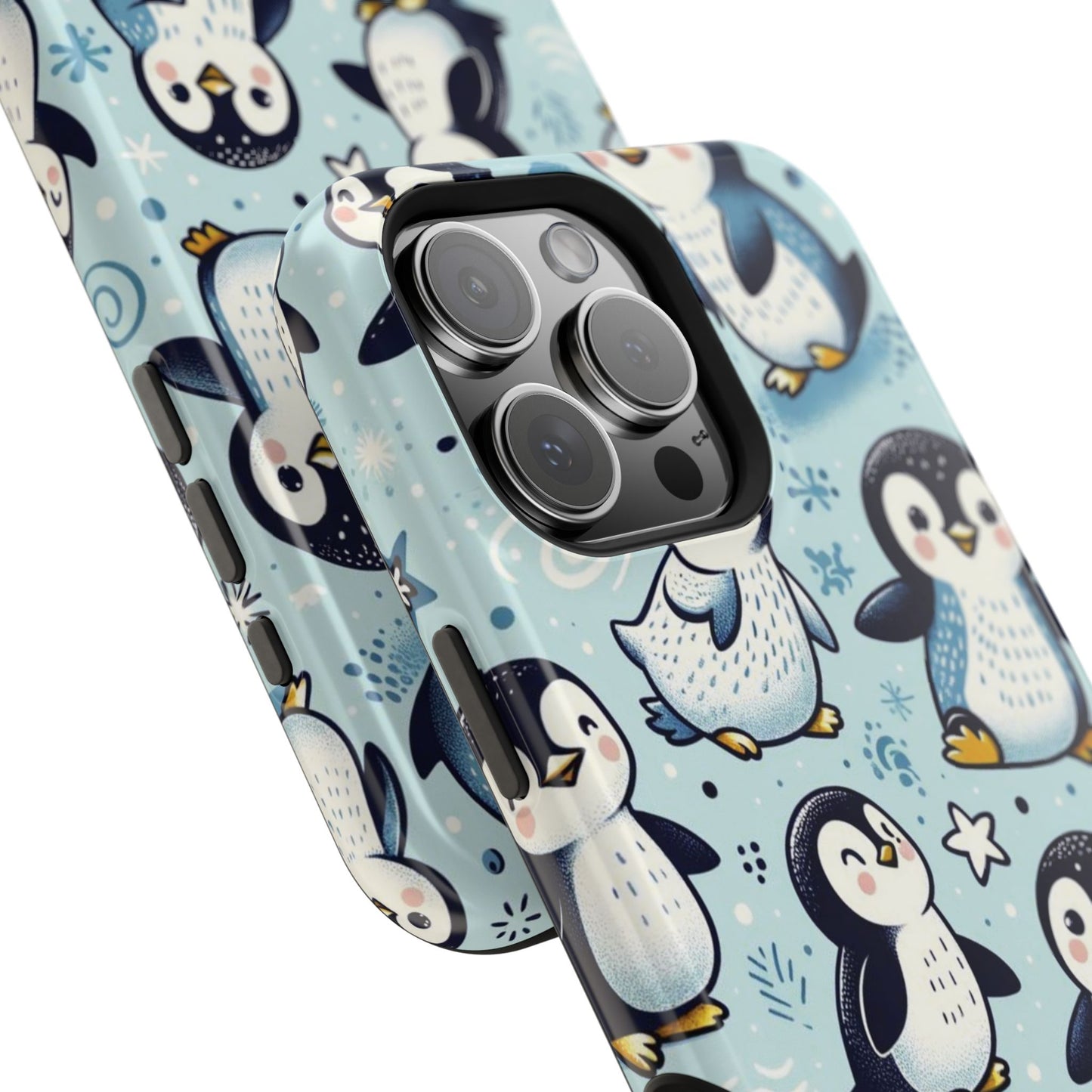 Cute Penguin Parade iPhone Case