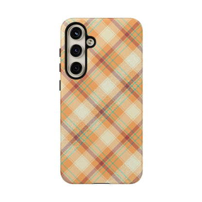 Samsung Galaxy Case - Warm Autumn Plaid Design