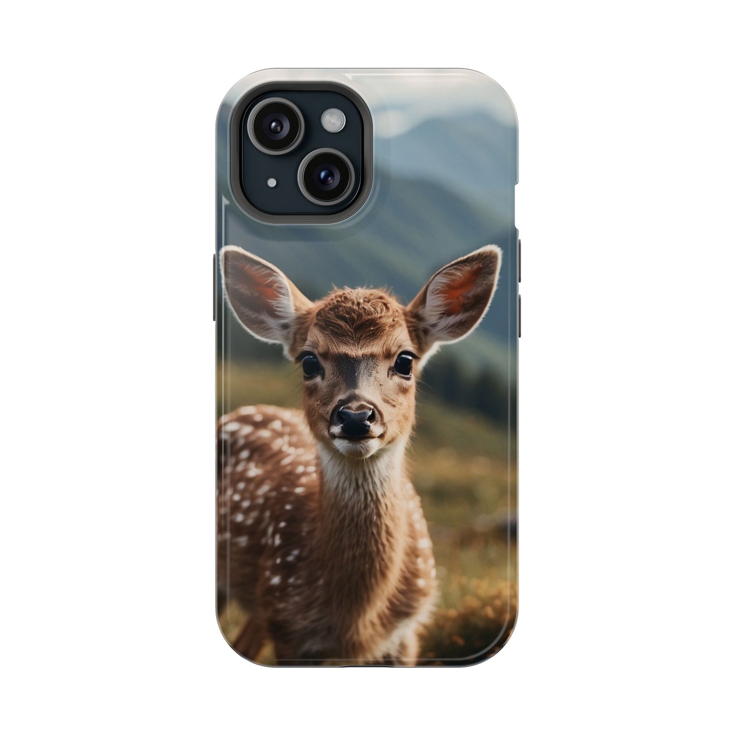 Gentle Fawn in Mountain Meadows MagSafe iPhone Case