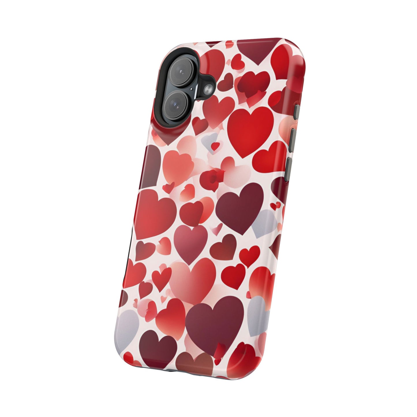 MagSafe Case: Romantic Red Heart Gradient Case