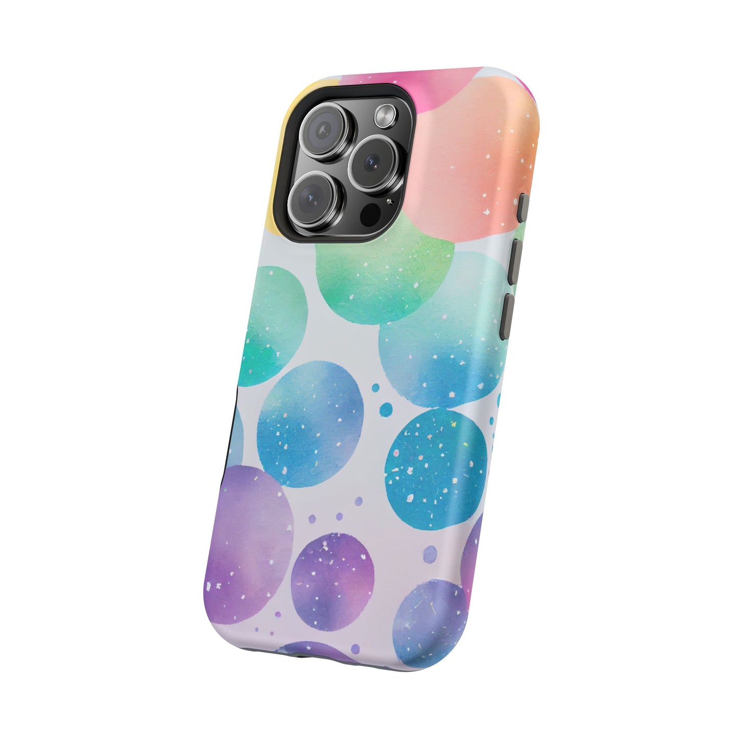 Pastel Galaxy Bubbles  MagSafe iPhone Case – Slim Design, Glossy Finish