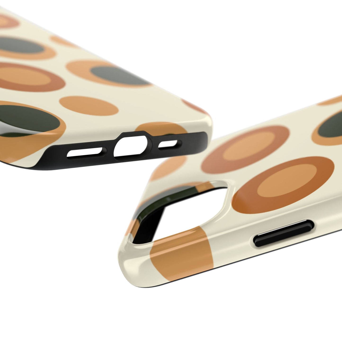 Retro Earthy Circles - iPhone Case