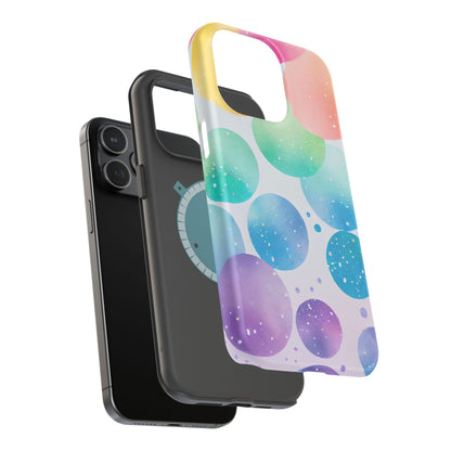 Pastel Galaxy Bubbles  MagSafe iPhone Case – Slim Design, Glossy Finish