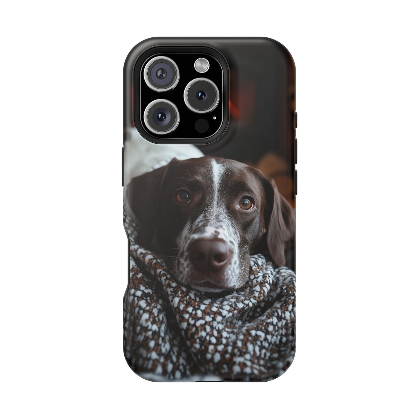 Majestic German Shorthaired Pointer MagSafe iPhone Case – Sunset Prairie Design