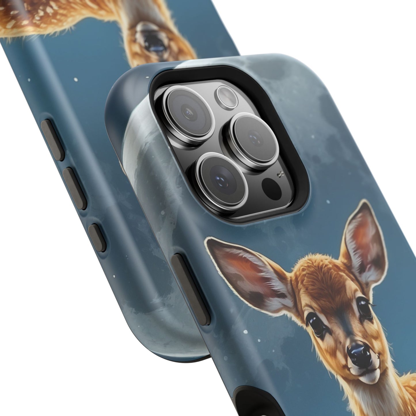 MagSafe-Compatible iPhone Case – Enchanted Fawn Under the Moonlit Sky