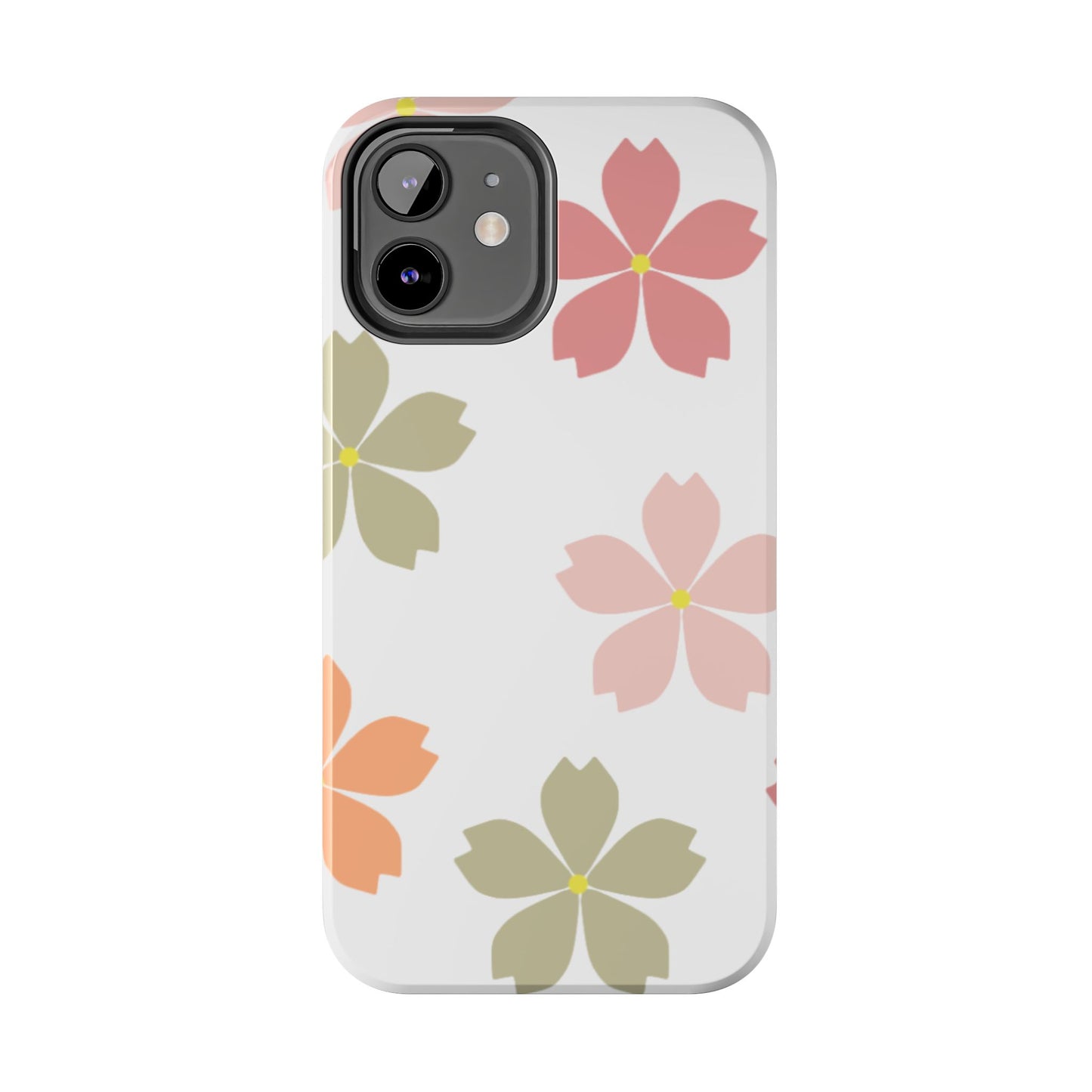 Pastel Sakura Blossom Tough iPhone Case – Durable Design with Soft Matte Finish