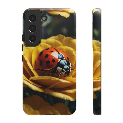 Samsung Galaxy Case: Ladybug on Yellow Petals