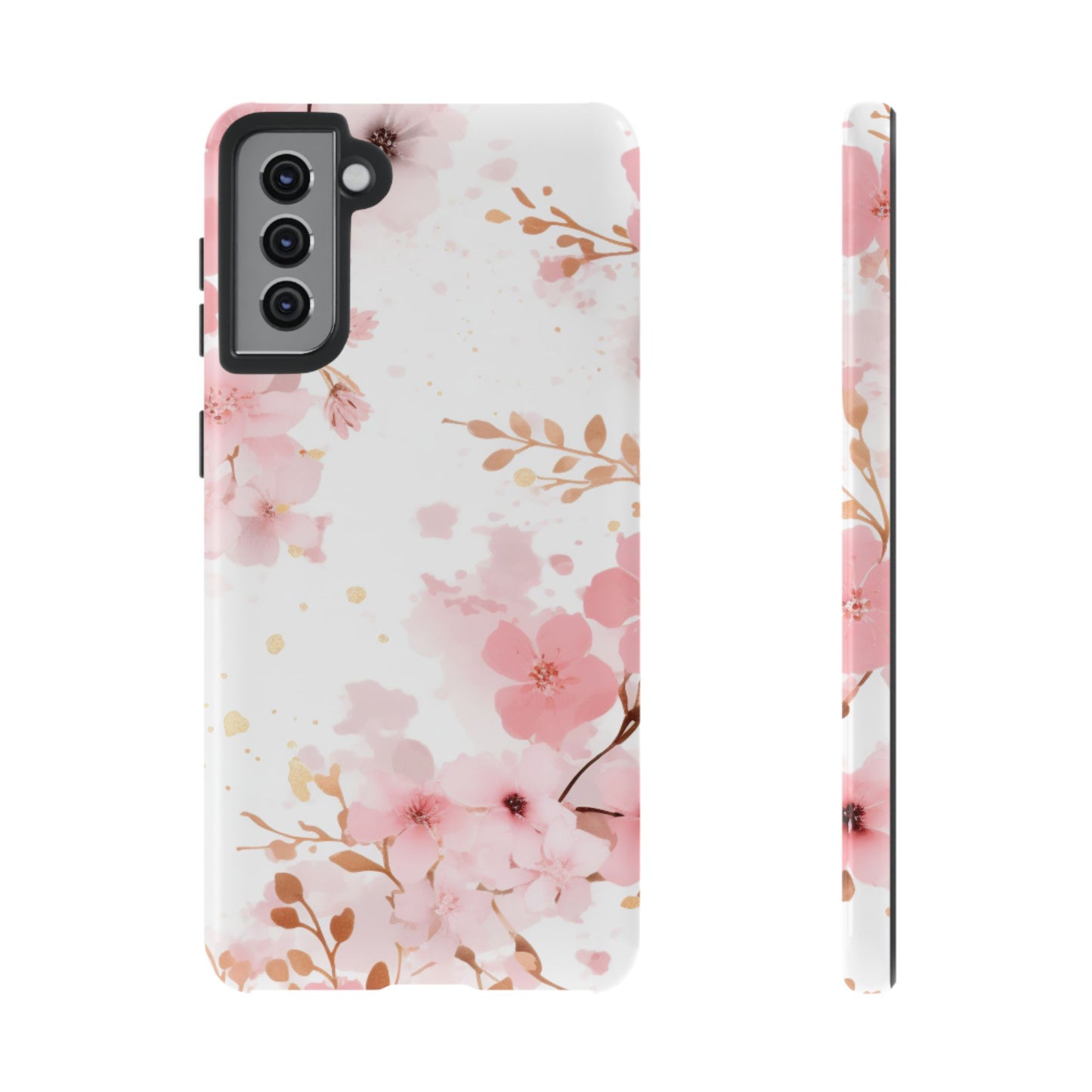 Soft Pink Cherry Blossom Samsung Galaxy Case – Elegant Floral Design