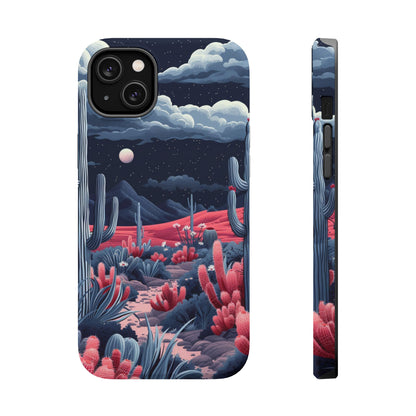 Moonlit Saguaro iPhone Case