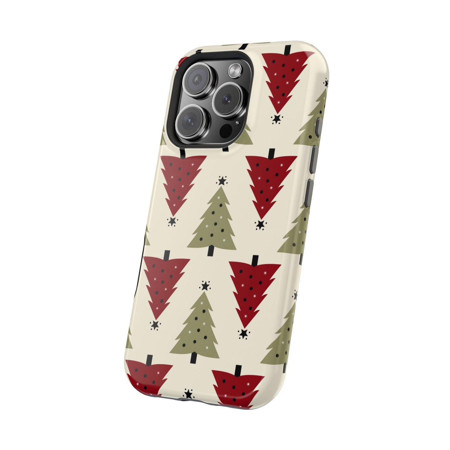 Retro Christmas Trees Pattern - MagSafe iPhone Series Case