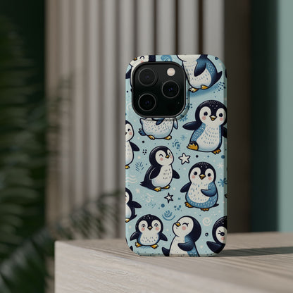 Cute Penguin Parade iPhone Case