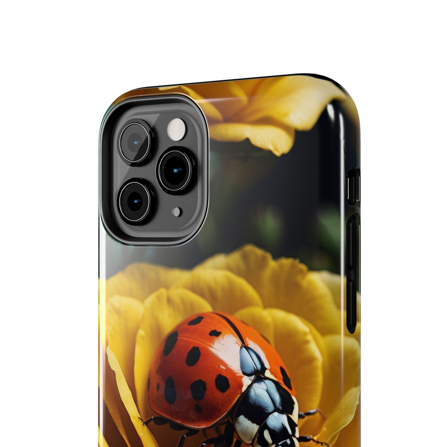 iPhone Case: Ladybug on Yellow Petals