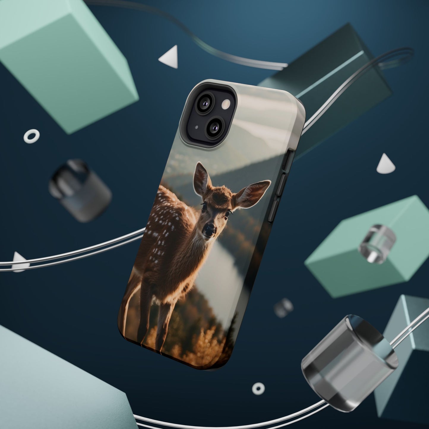 Whimsical Fawn in a Sunlit Forest MagSafe iPhone Case