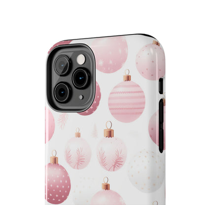 iPhone Case: Merry in Pink – Christmas Balls