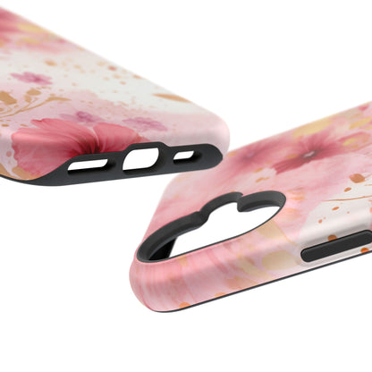 Blush Pink Floral Butterfly - MagSafe iPhone Case