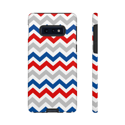 Patriotic Red, White & Blue Chevron – Bold Geometric Samsung Galaxy Case