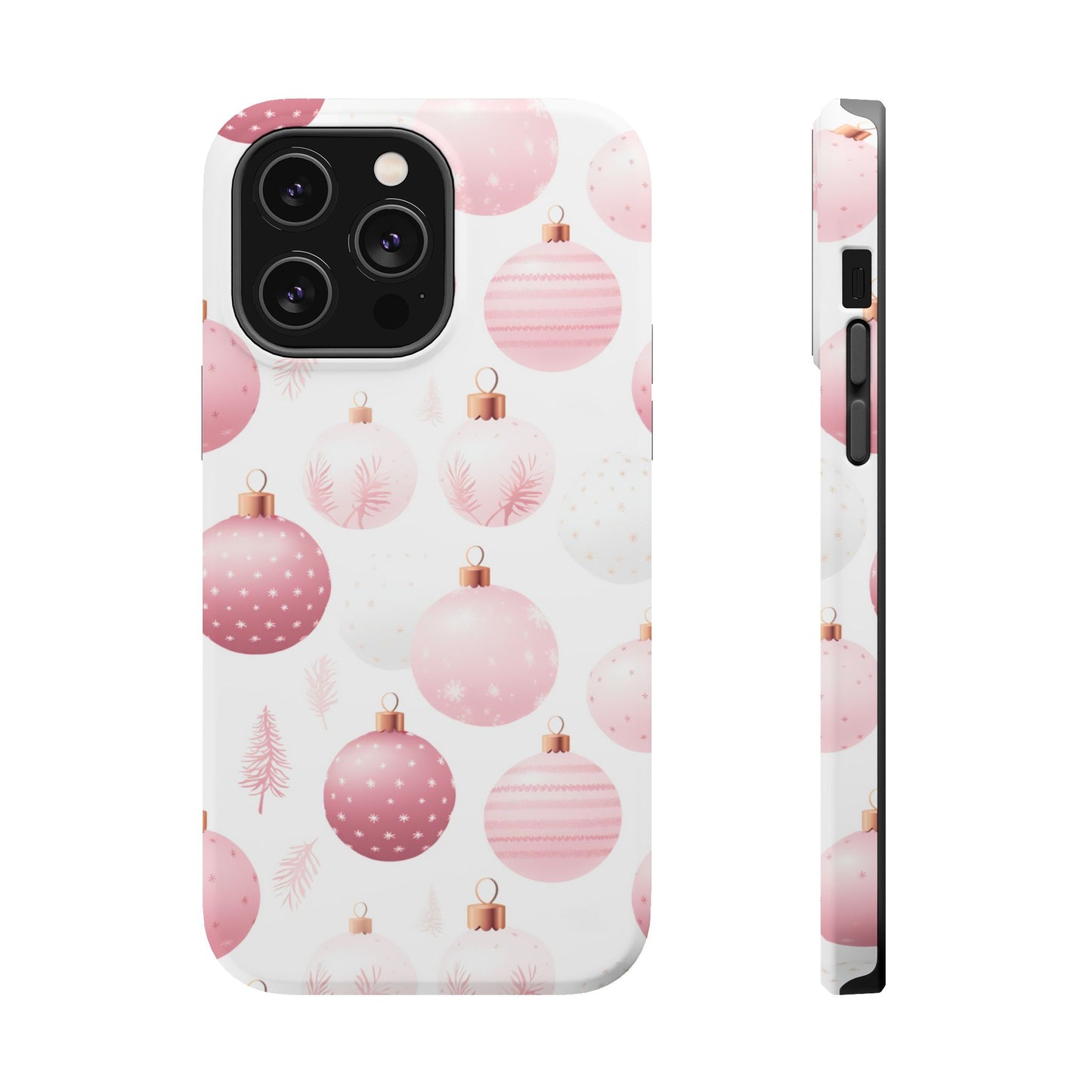 MagSafe iPhone Case: Merry in Pink – Christmas Balls