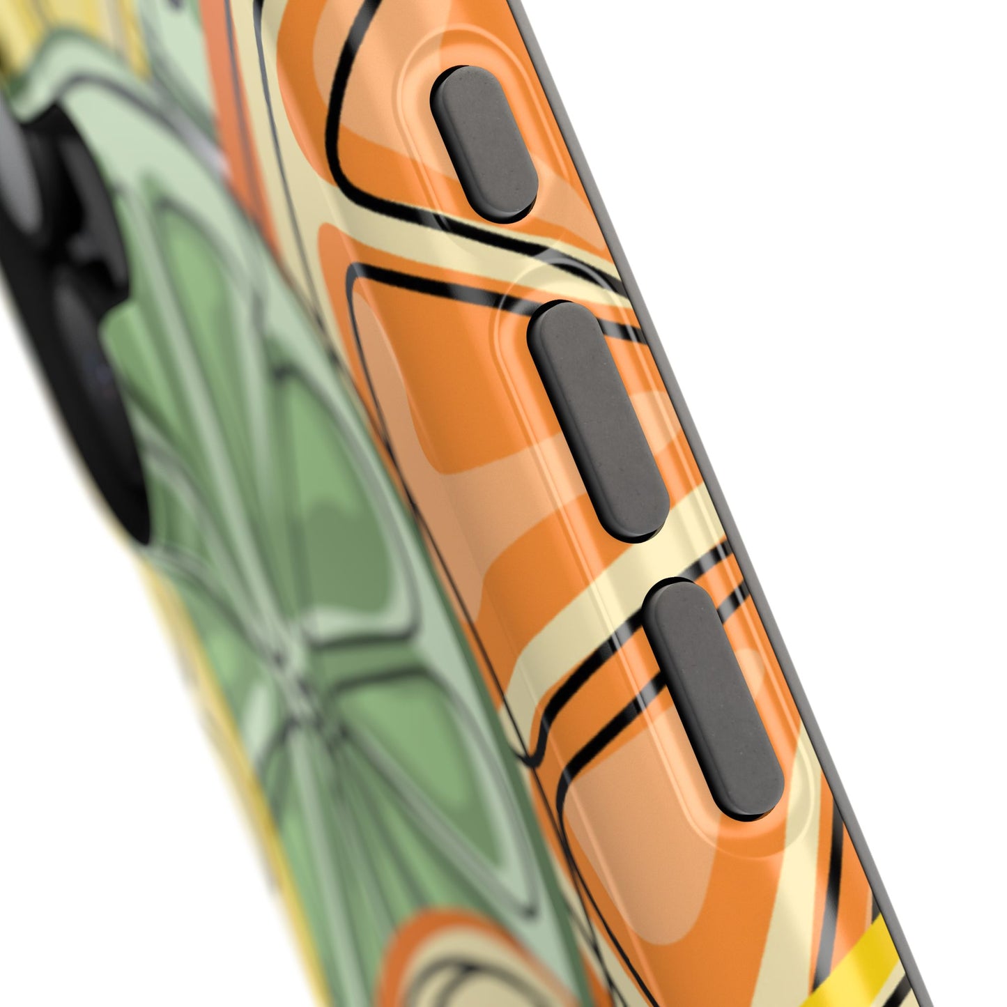 Citrus Zest Tough MagSafe iPhone Case – Bold Lime, Lemon, and Orange Design, Shockproof Protection