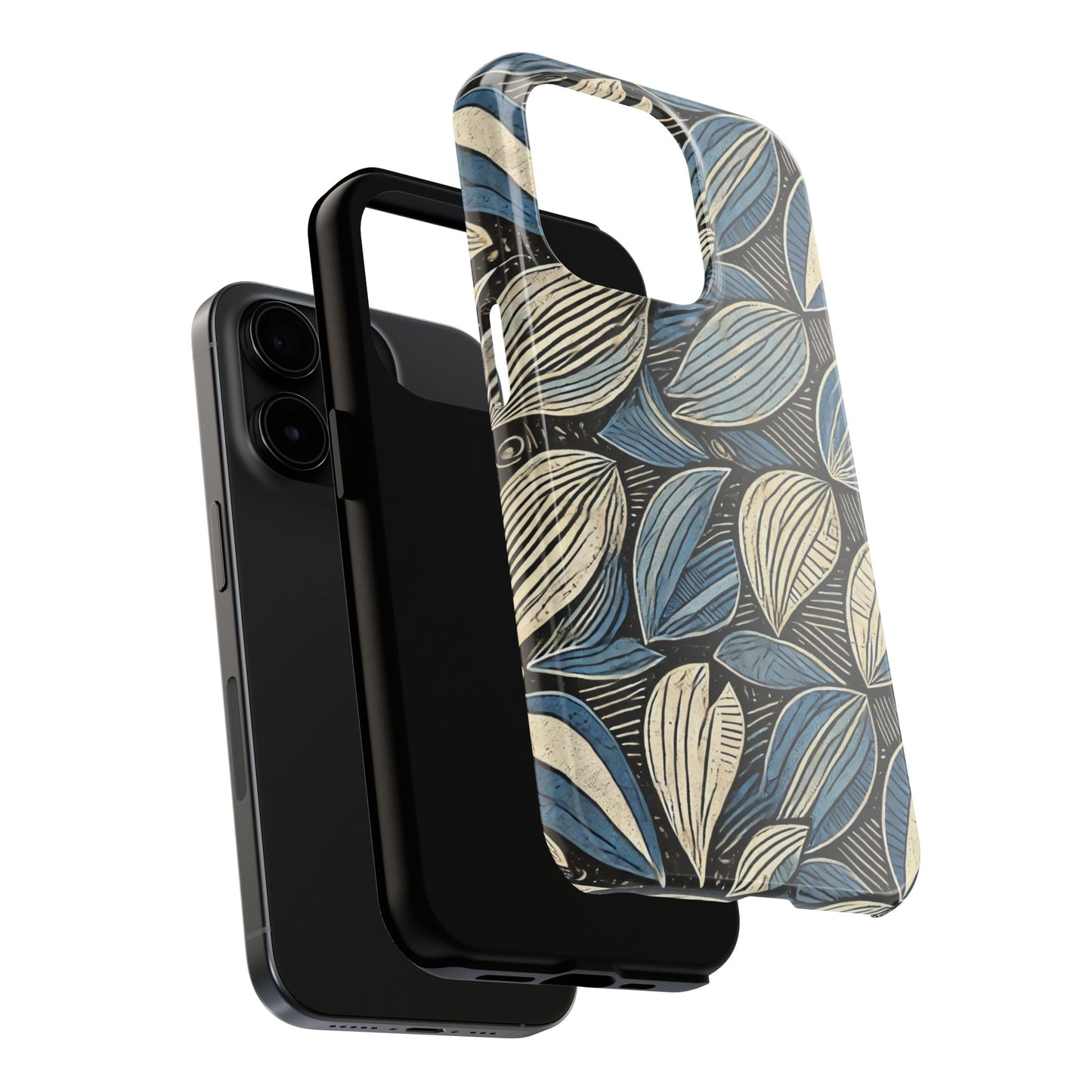 Botanical Leaf Pattern iPhone Case - Nature-Inspired Protective Cover