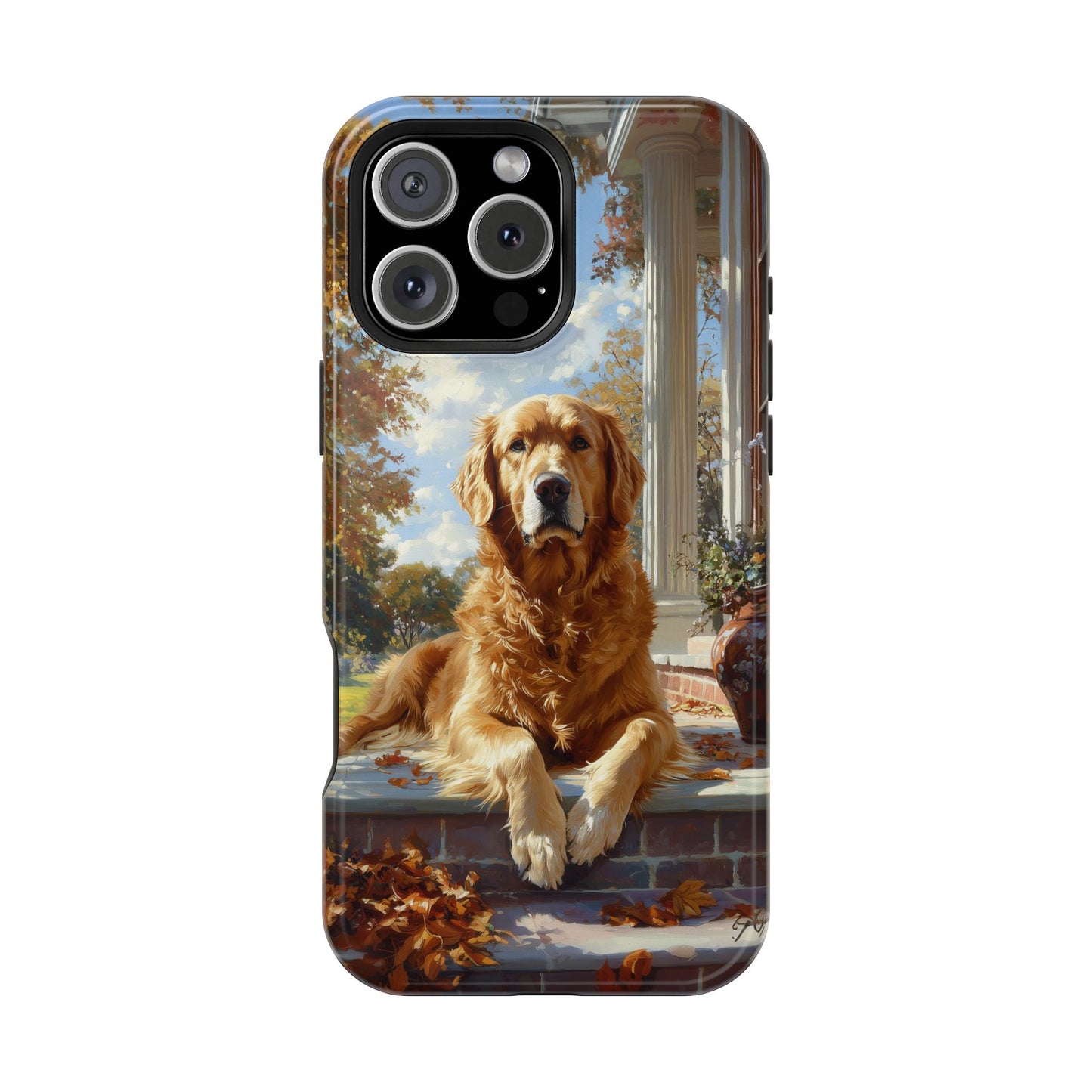 Golden Retriever Autumn Serenity - MagSafe iPhone Series Case