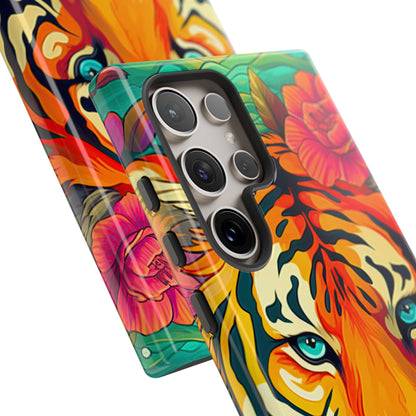 Fierce Rainbow Tiger Art - Samsung Galaxy Case