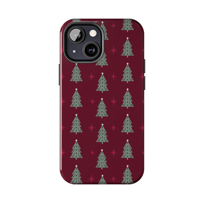 Retro Christmas Tree Pattern – iPhone Series Case