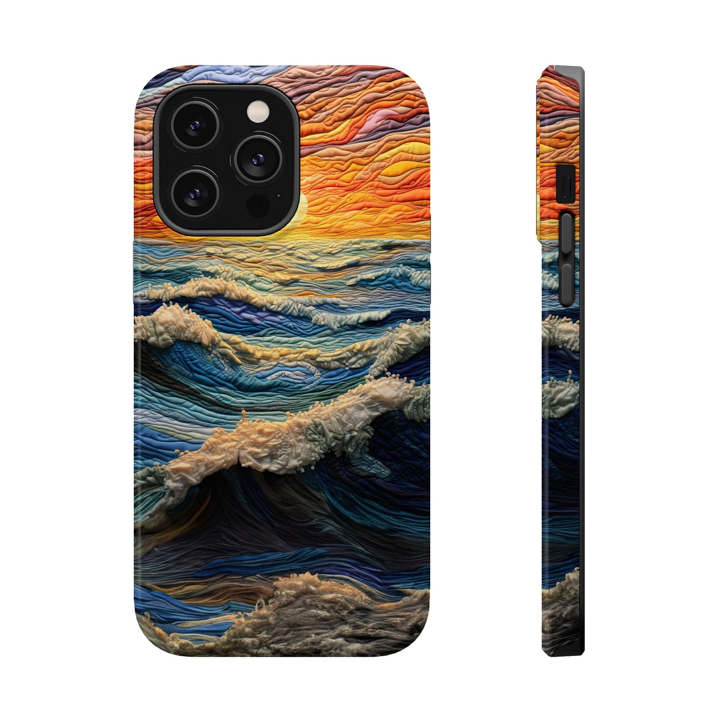 Ocean Sunset Tapestry Waves – MagSafe iPhone Series Case