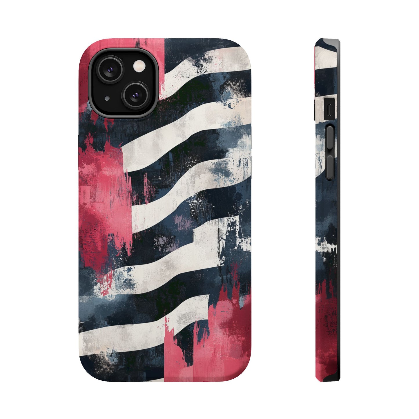 MagSafe iPhone Case: Blood Zebra – Bold Red & Black Pattern