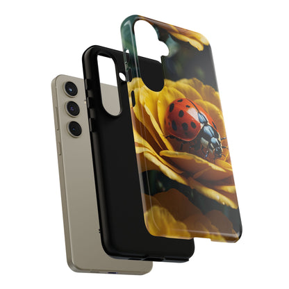 Samsung Galaxy Case: Ladybug on Yellow Petals