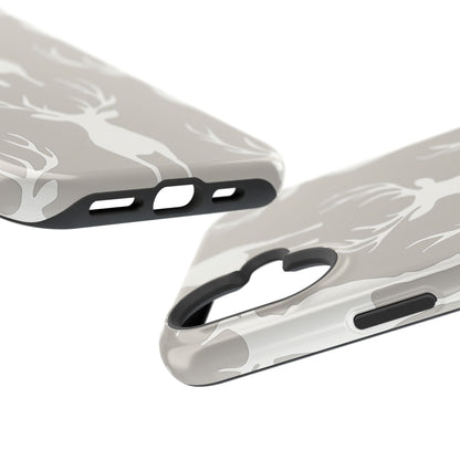 Minimalist Deer Silhouette MagSafe Pattern – iPhone Series Case