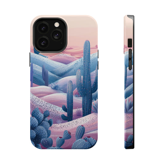 Desert Oasis MagSafe Case for iPhone – Cactus & Western Landscape Design for iPhone 15, 14 Pro Max, 13, and More!