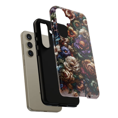 Floral Elegance For Samsung - Protective Dual-Layer Design with Vibrant Full-Wrap Print