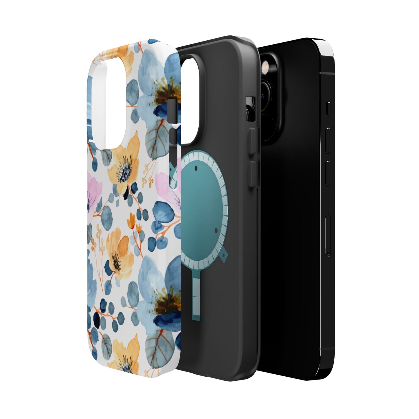 Spring Radiance – MagSafe Case with Vibrant Watercolor Floral Design