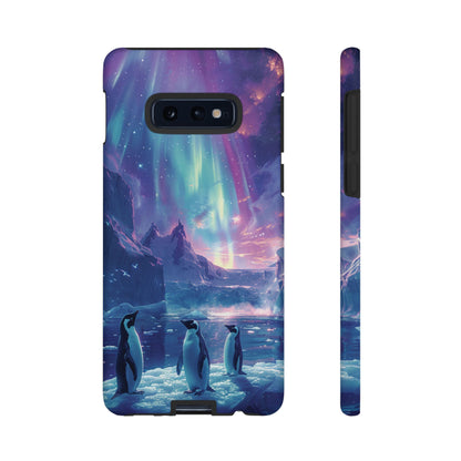 Penguin Parade Northern Lights iPhone Case