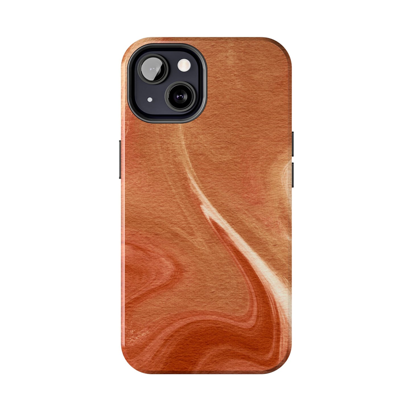 Earthy Terracotta Swirl MagSafe iPhone Case – Elegant Design with Magnetic Precision