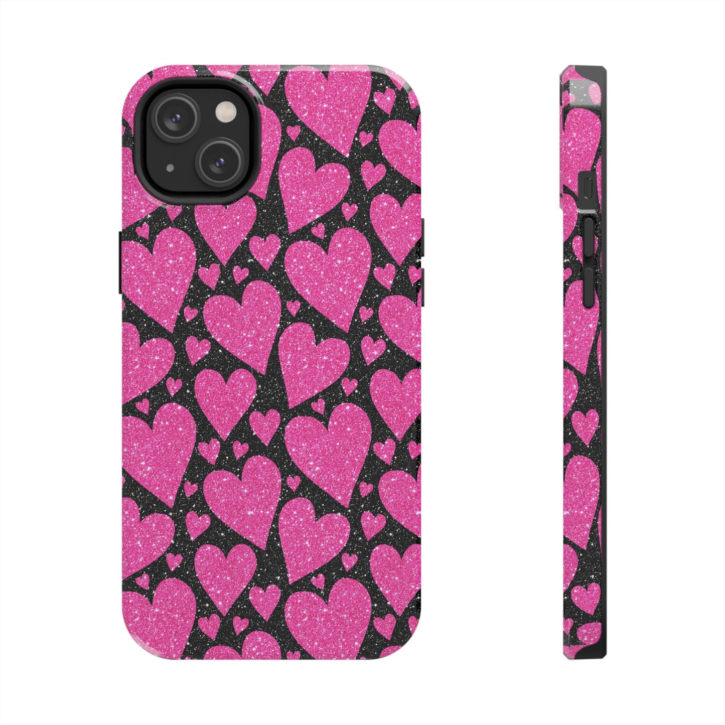 Glitter Hearts iPhone Case