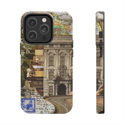 Whimsical Road Trip Collage iPhone Case – Dual - Layer Protection with Vintage Art and Adventure Design - BOGO Cases