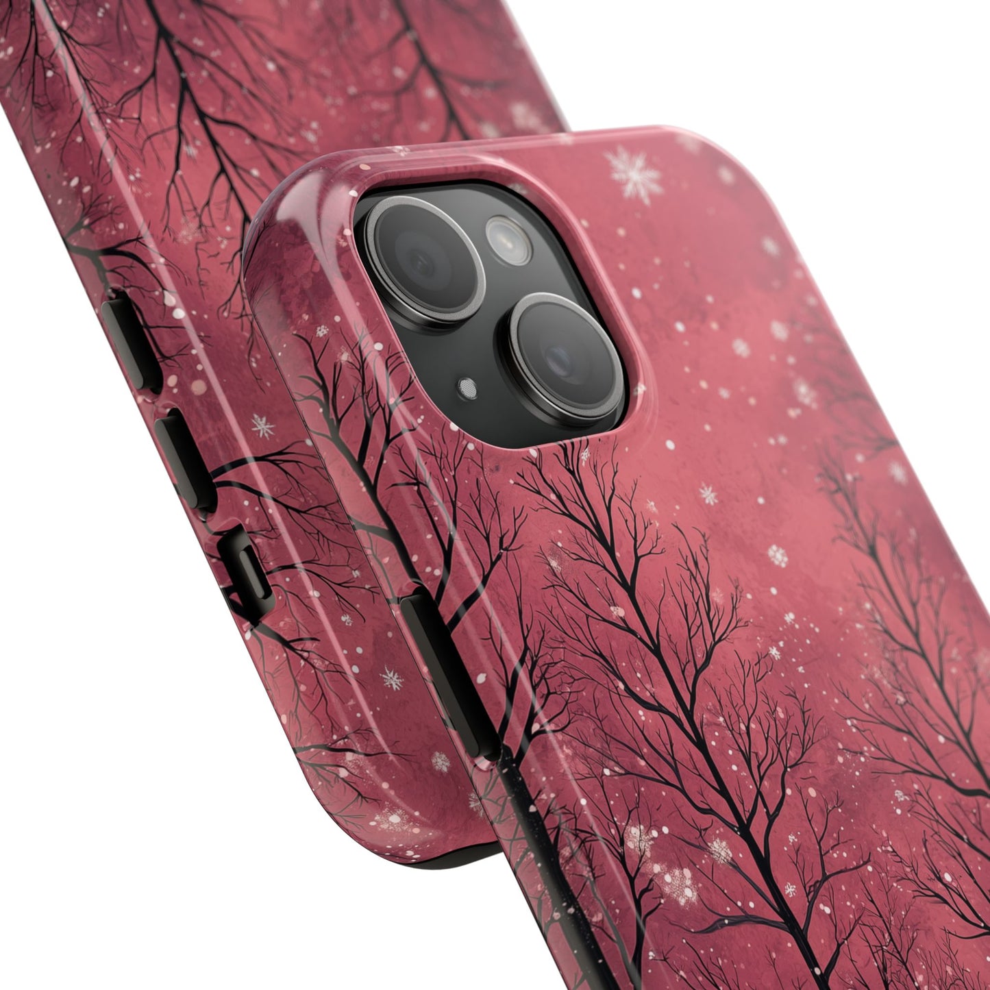 Pink Winter Twilight Forest - iPhone Series Case - BOGO Cases