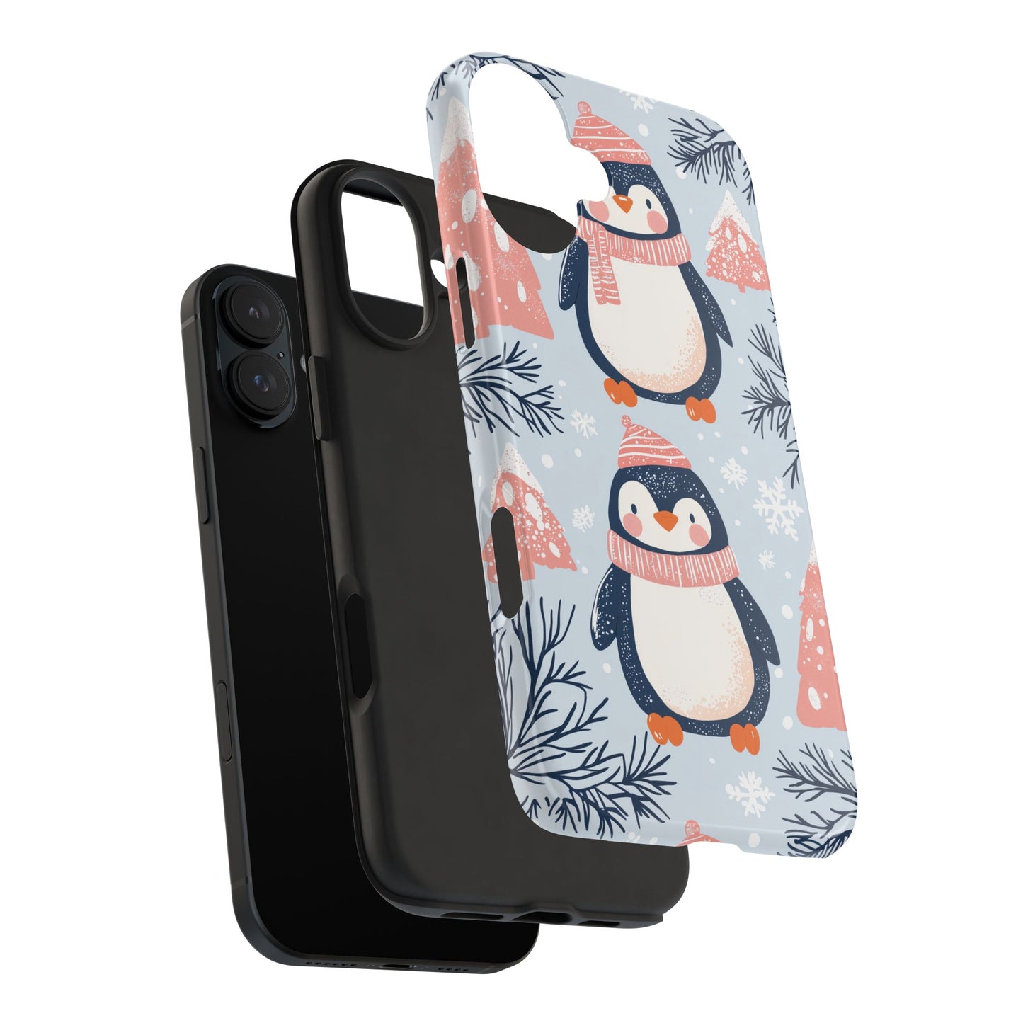 Penguin in Winter Wonderland iPhone Case