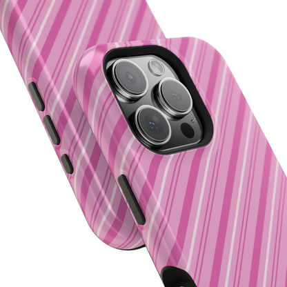 MagSafe Case - Pretty in Pink Stripes Design