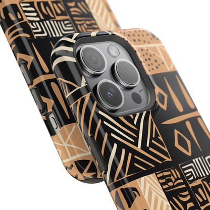 Tribal Geo-Pattern MagSafe Case – Bold Ethnic Design