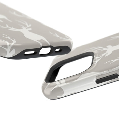 Minimalist Deer Silhouette MagSafe Pattern – iPhone Series Case